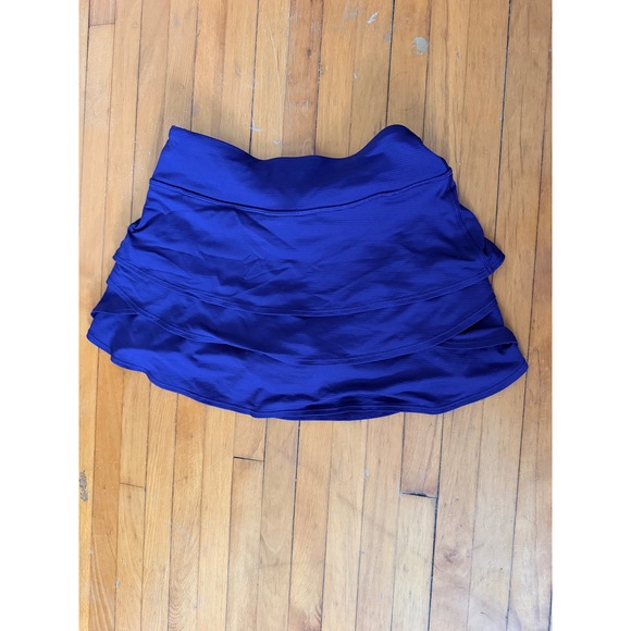 Unbranded Pants - Royal Blue Tiered Ruffle Athletic Skort Tennis Golf Skirt with Built-in Shorts